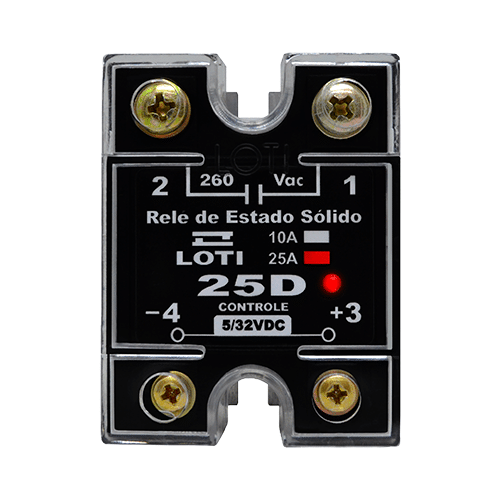 Relé de Estado Sólido LOTI 25D monofásico DC/AC