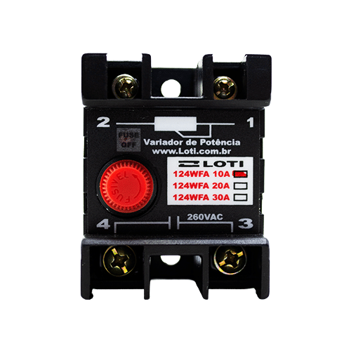 Relé Variador de Potência Tiristorizado LOTI 124WFA com fusível incorporado