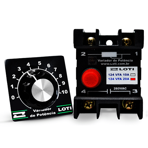 Relé Variador de Tensão para Calha Vibratória 124VFA com fusível incorporado ✅