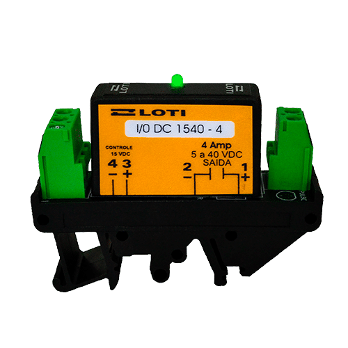 Relé de interface LOTI DC/DC para automação e painéis industriais