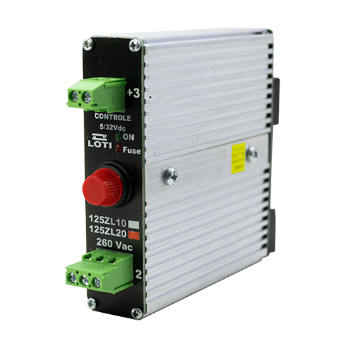 Relé de estado sólido LOTI 125ZL slim para montagem em trilho DIN