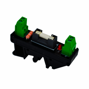 Base porta-fusível LOTI 5x20 com indicação de fusível queimado