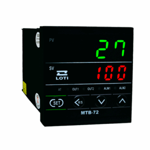 72x72 → Controlador de temperatura LOTI 72x72 para processos industriais de aquecimento