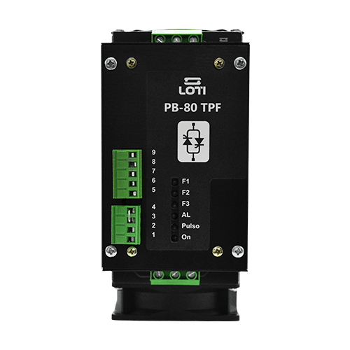 Conversor de potência LOTI PB-80 TPF com fusível integrado para trilho DIN