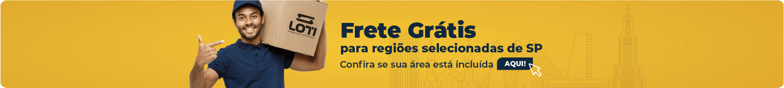 Banner Frete Grátis LOTI para regiões selecionadas de São Paulo